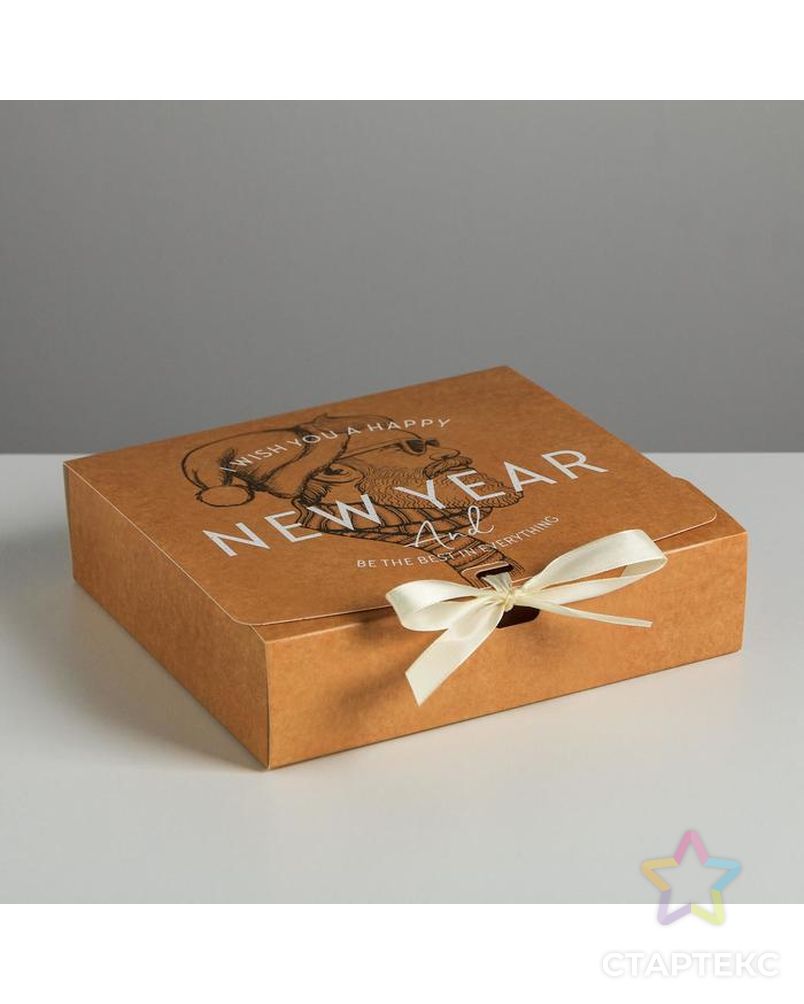 Складная коробка подарочная «Новый год», 31 × 24,5 × 9 см арт. СМЛ-101636-2-СМЛ0005004056 1