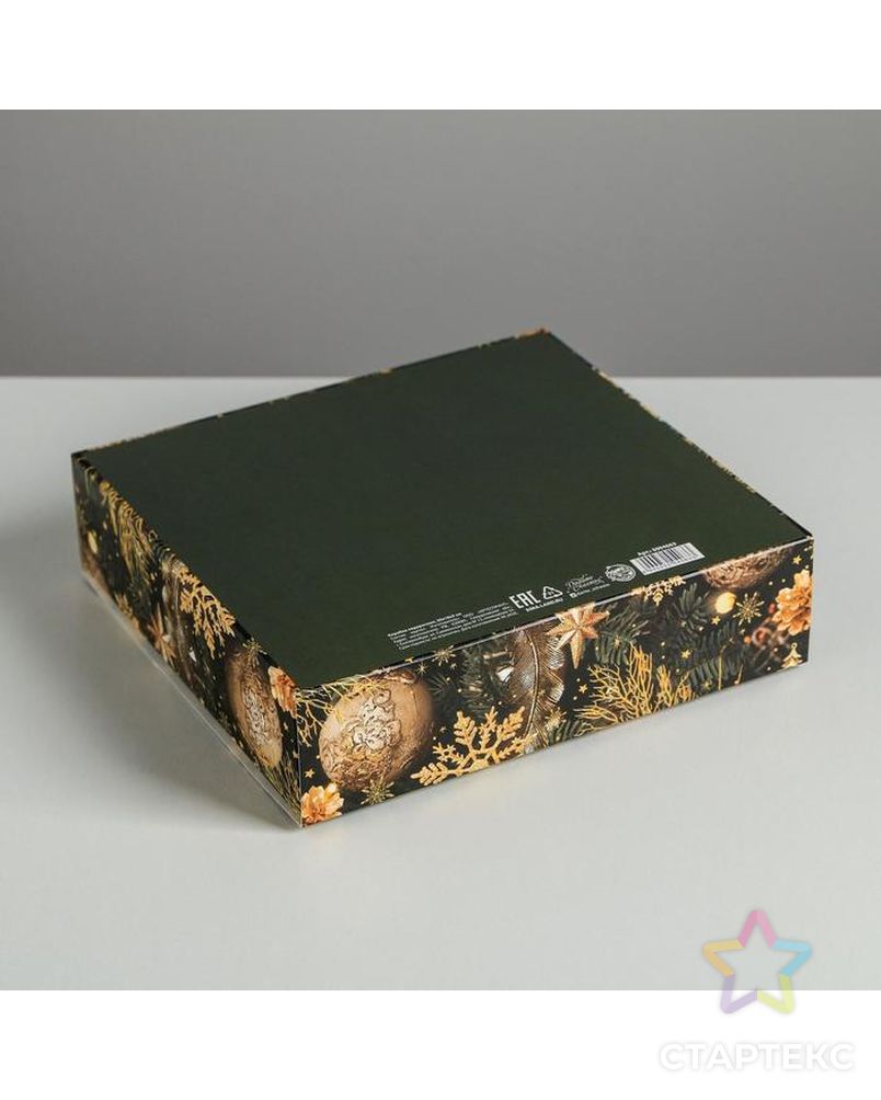 Складная коробка подарочная «Сказочного нового года», 20 × 18 × 5 см арт. СМЛ-89996-1-СМЛ0005004063 2