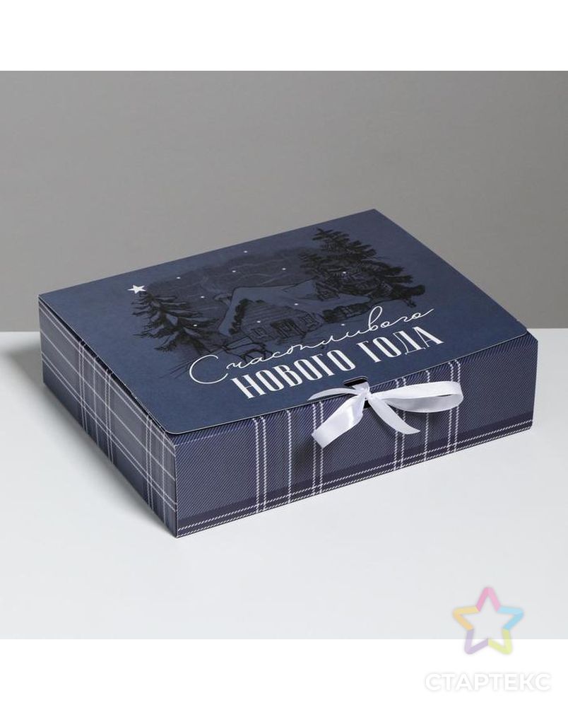 Складная коробка подарочная «Новый год», 31 × 24,5 × 9 см арт. СМЛ-101636-1-СМЛ0005004066 1