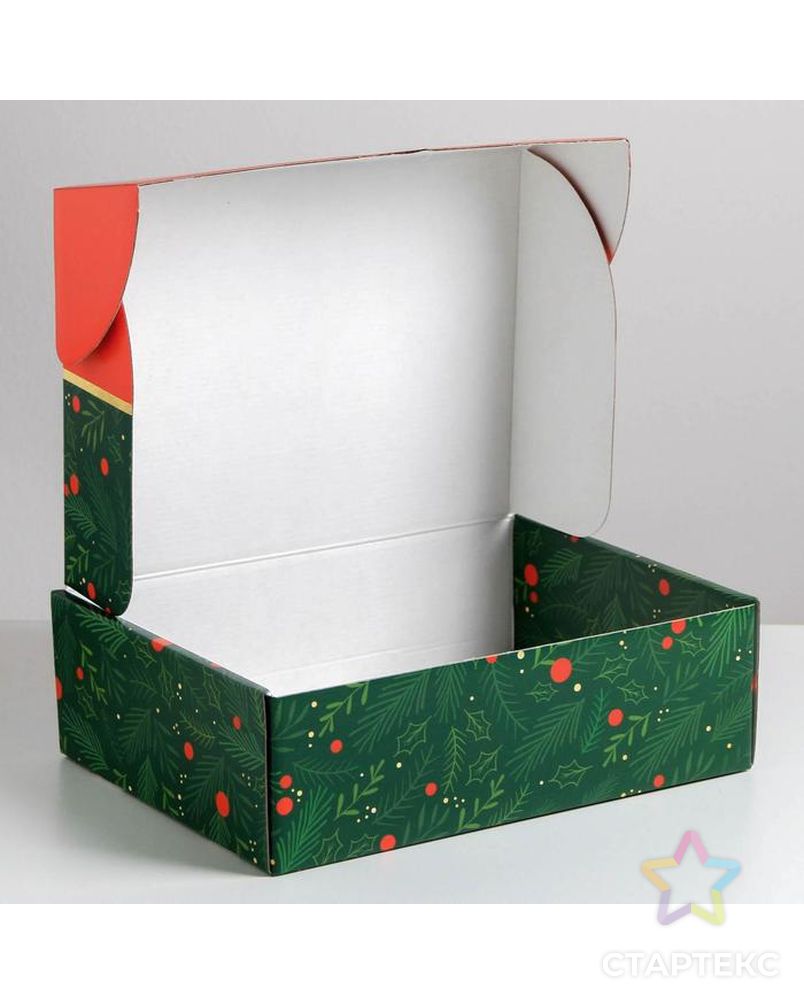 Складная коробка «С новым годом», 30,7 × 22 × 9,5 см арт. СМЛ-87246-1-СМЛ0005010499 5