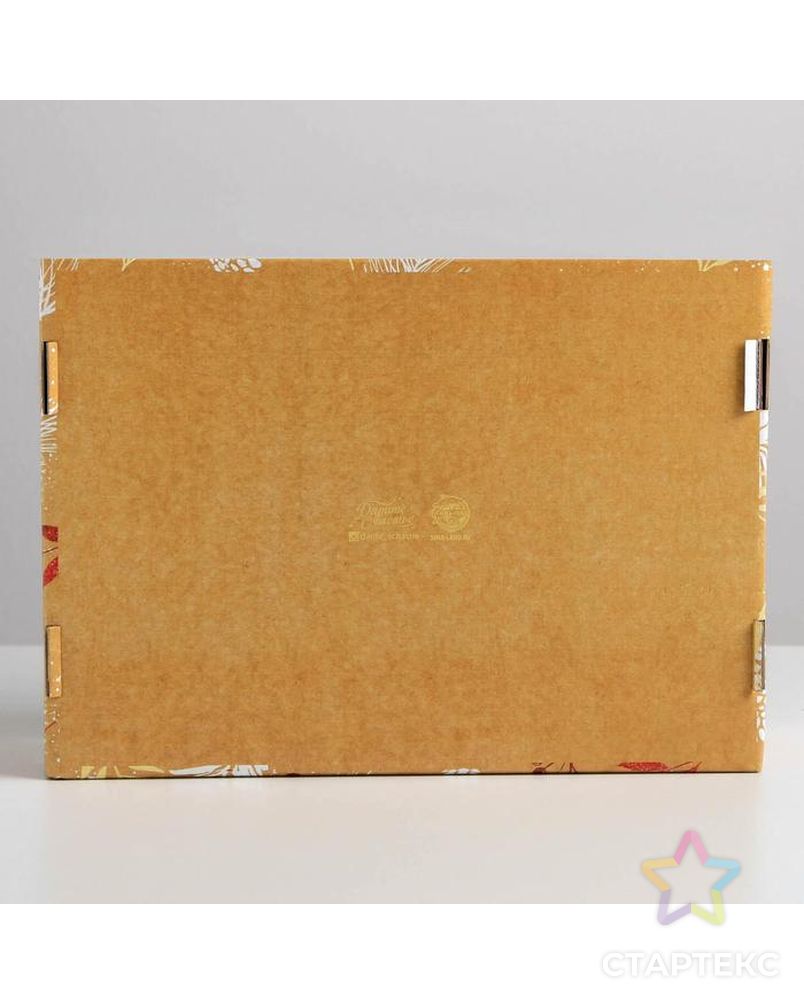 Складная коробка «Новогодний», 30,7 × 22 × 9,5 см арт. СМЛ-101245-1-СМЛ0005010500 3