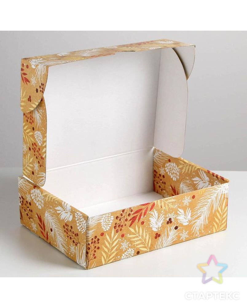 Складная коробка «Новогодний», 30,7 × 22 × 9,5 см арт. СМЛ-101245-1-СМЛ0005010500 5