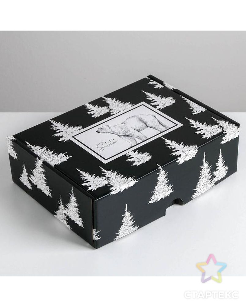 Складная коробка «Новый год», 30,7 × 22 × 9,5 см арт. СМЛ-87251-1-СМЛ0005010505 4