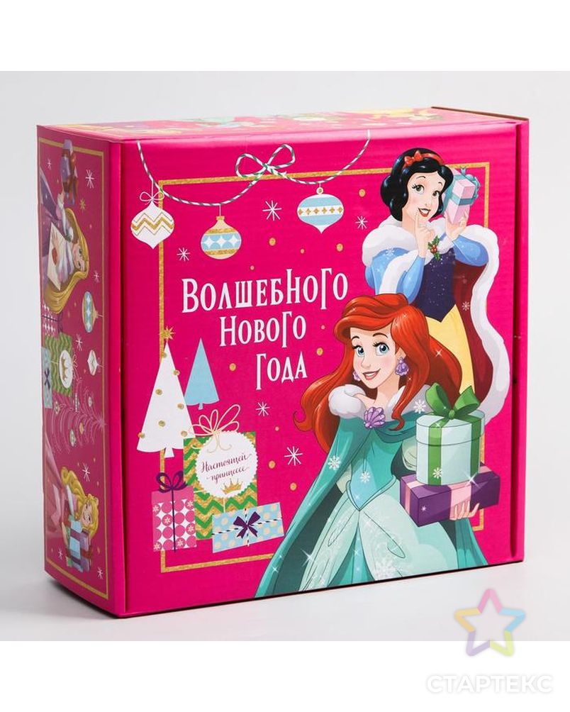 Коробка подарочная складная "Волшебного нового года", Принцессы арт. СМЛ-87904-1-СМЛ0005012605 1