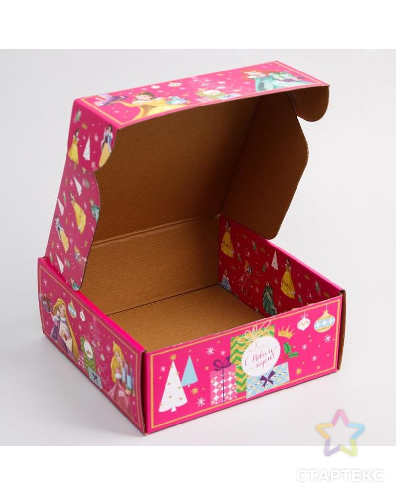 Коробка подарочная складная "Волшебного нового года", Принцессы арт. СМЛ-87904-1-СМЛ0005012605 3