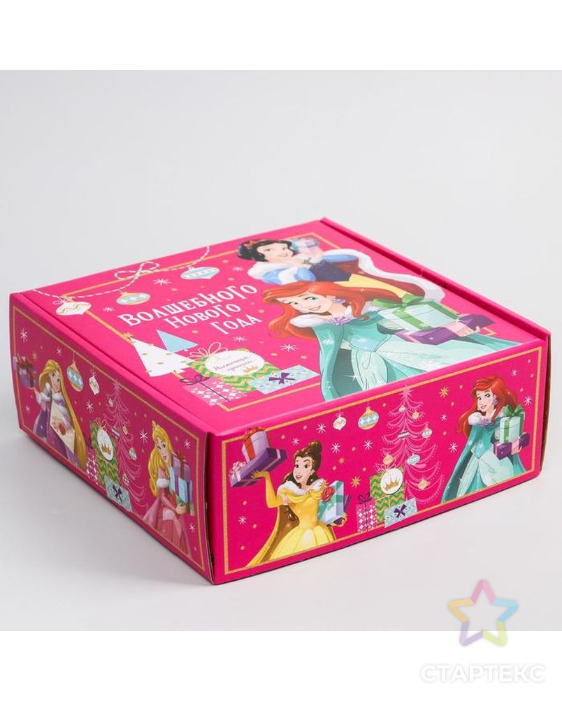 Коробка подарочная складная "Волшебного нового года", Принцессы арт. СМЛ-87904-1-СМЛ0005012605 4