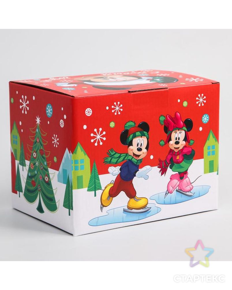 Коробка подарочная складная "С Новым Годом", Микки Маус, 20 × 15 × 14 см арт. СМЛ-87911-1-СМЛ0005012612 2