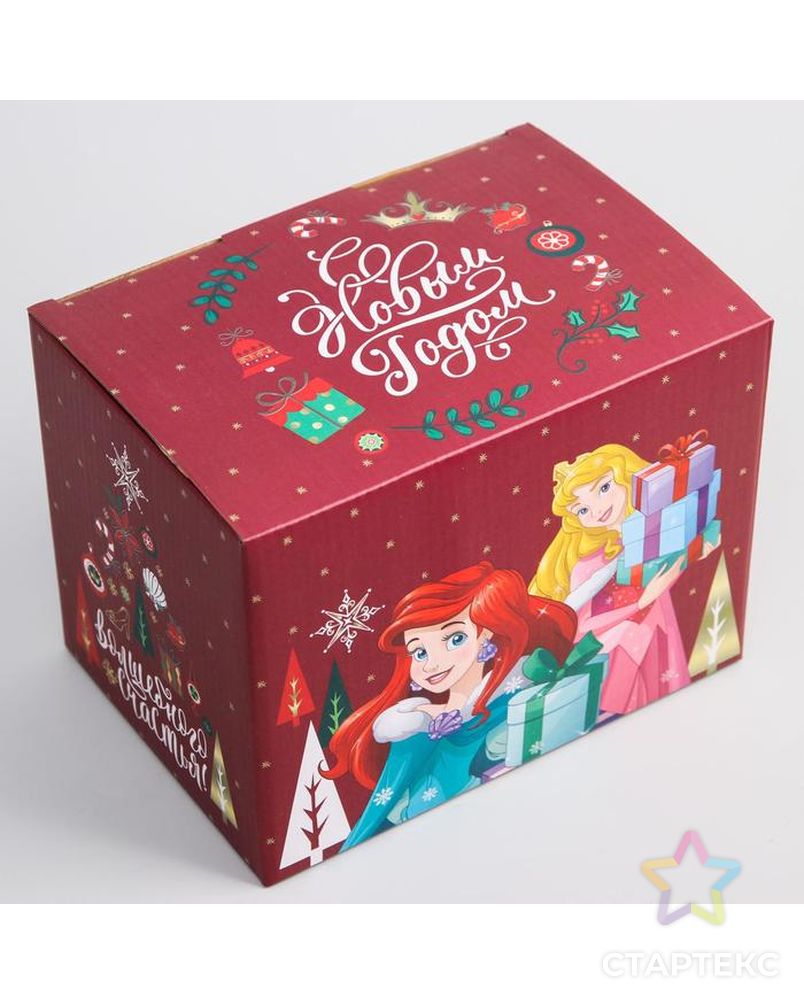 Коробка подарочная складная "С Новым Годом", Принцессы арт. СМЛ-87917-1-СМЛ0005012619 3