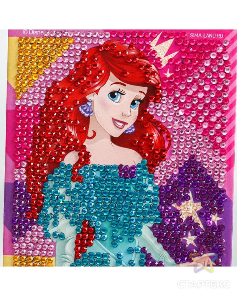Алмазная мозаика для детей "Самая милая" Принцессы: Ариель арт. СМЛ-115877-1-СМЛ0005013015