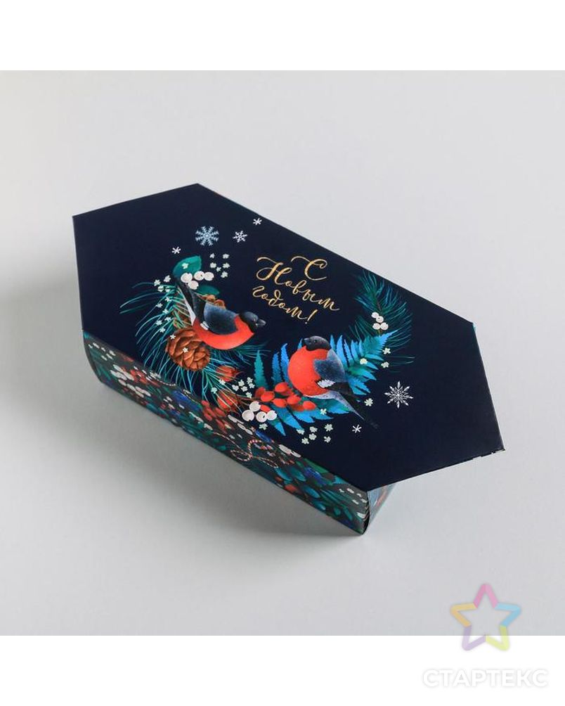 Сборная коробка‒конфета «Счастья в Новом году», 18 × 28 × 10 см арт. СМЛ-101294-3-СМЛ0005013325 1