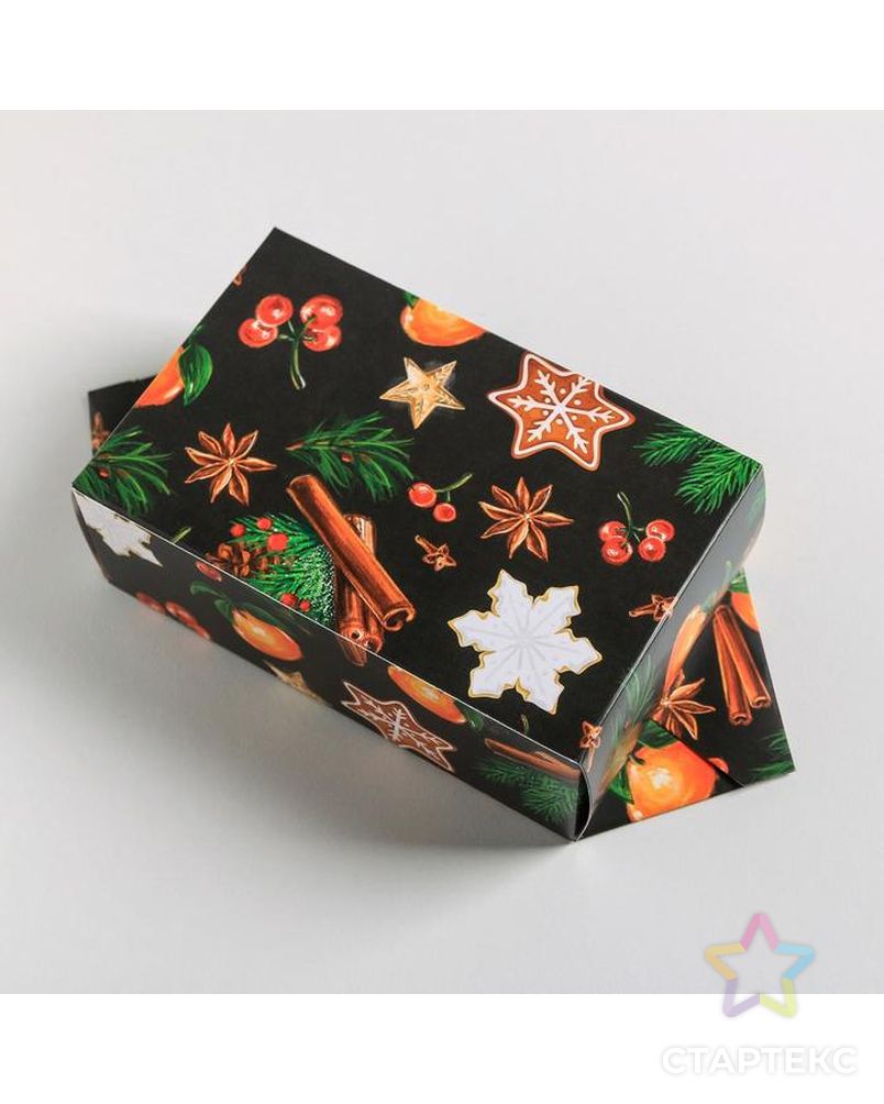 Сборная коробка‒конфета «Уютного Нового года», 14 × 22 × 8 см арт. СМЛ-101299-1-СМЛ0005013344