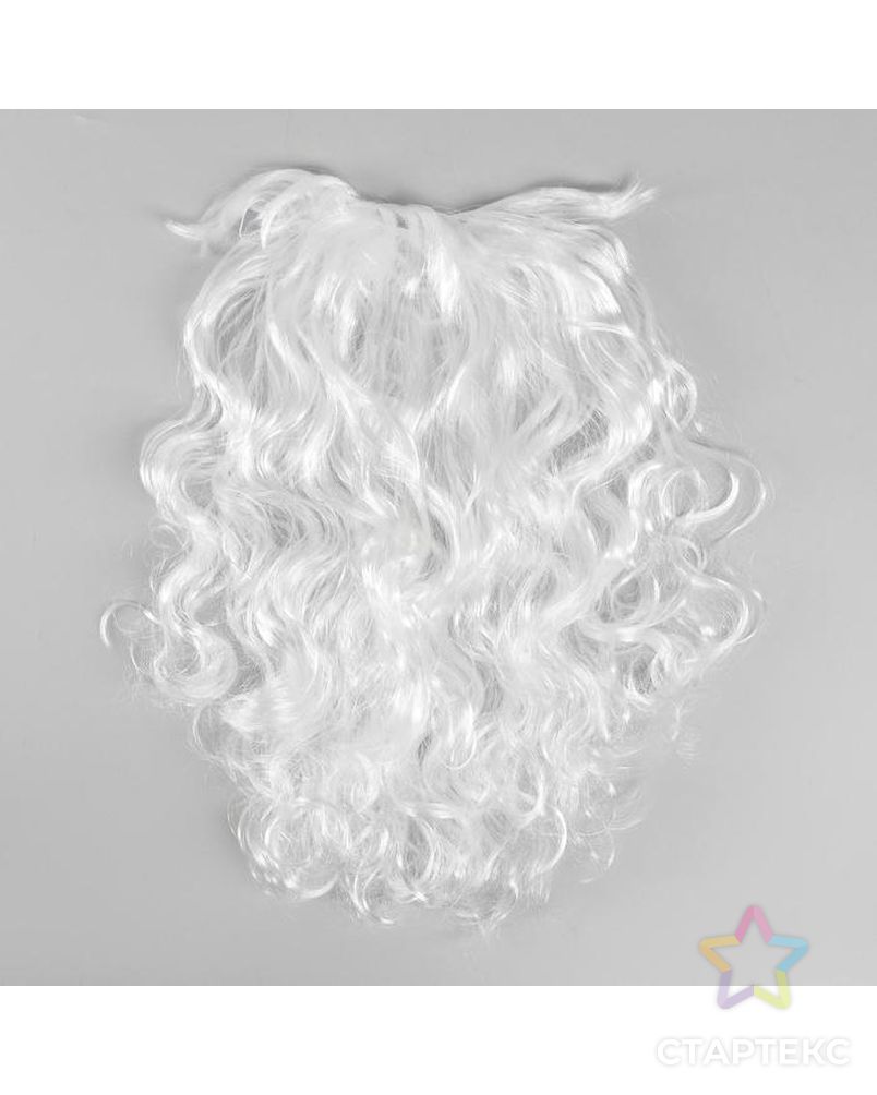 Карнавальная борода «Дед Мороз», 65 см арт. СМЛ-87844-1-СМЛ0005017240 1