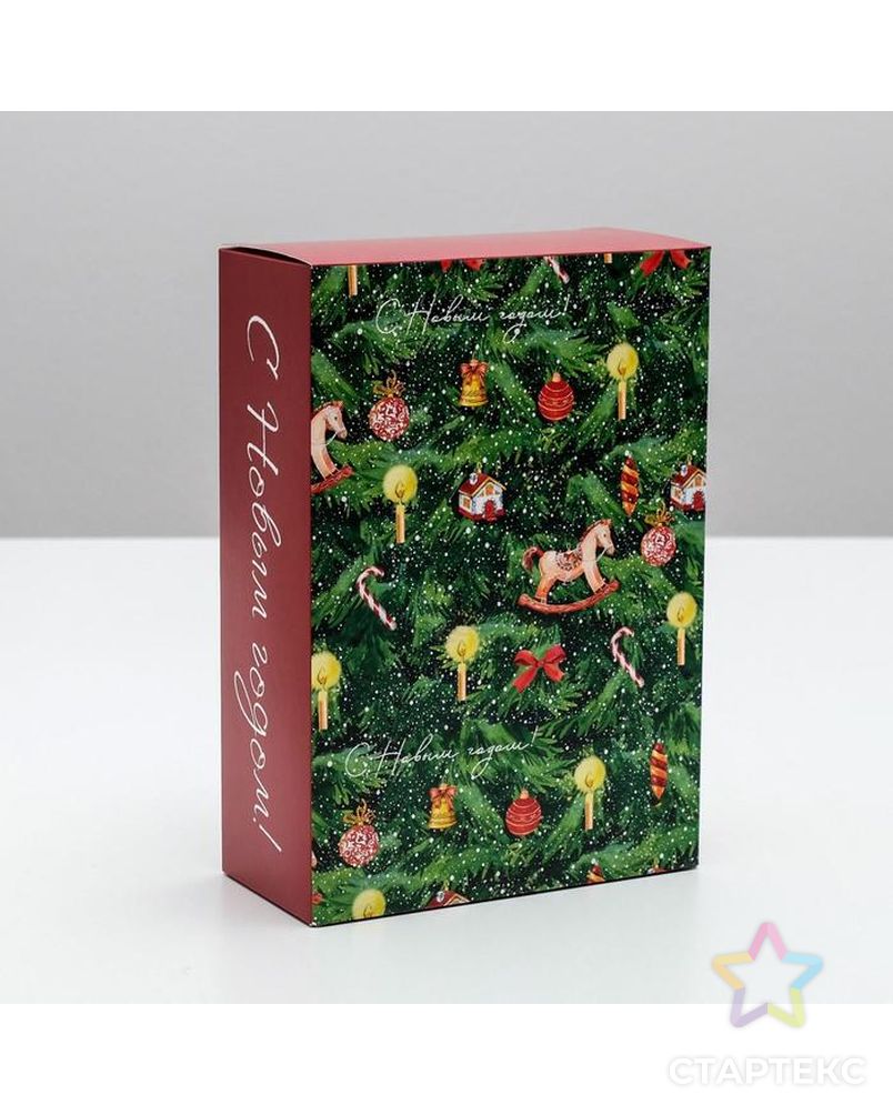 Коробка складная «Новогодняя сказка», 16 × 23 × 7.5 см арт. СМЛ-101432-1-СМЛ0005017550 1