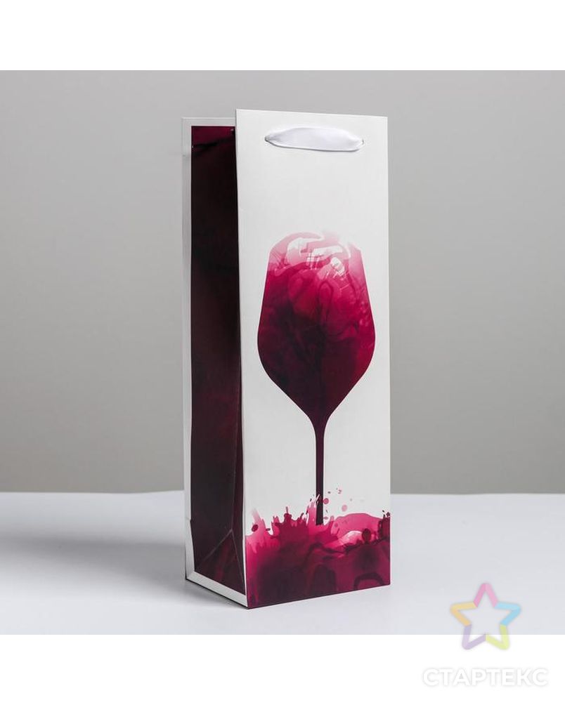 Пакет ламинированный под бутылку Wine not, 13 x 36 x 10 см арт. СМЛ-92444-1-СМЛ0005035712 2