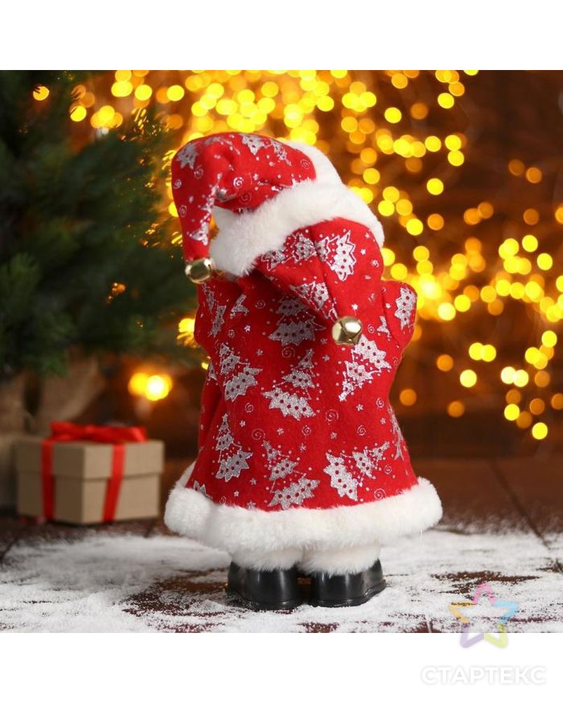 Дед Мороз "В красной шубке в ёлочках с подарками" 15х30 см арт. СМЛ-91241-1-СМЛ0005036043 3