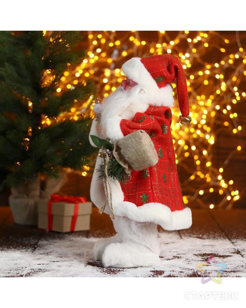Дед Мороз "В красной шубе с подарками" 23х40 см арт. СМЛ-91244-1-СМЛ0005036047