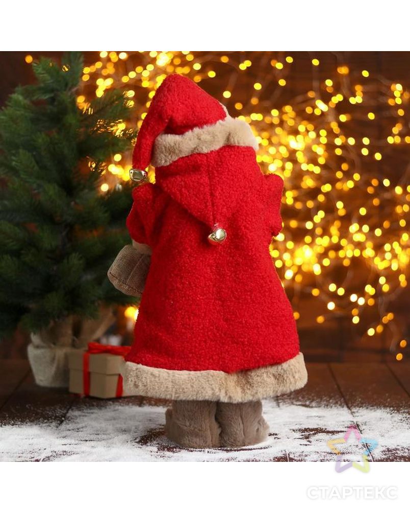 Дед Мороз "В красной шубке с подарками" 24х45 см арт. СМЛ-91246-1-СМЛ0005036049 3