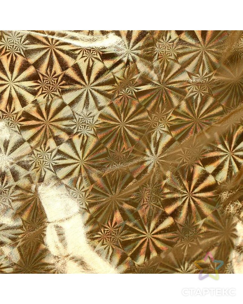 Колпак новогодний "Солнечная голография" 28х35 см золотой арт. СМЛ-93018-1-СМЛ0005036060 2