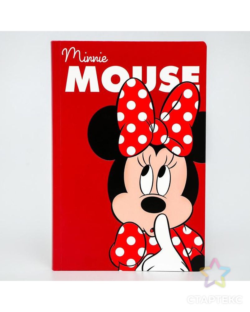 Ежедневник А5 с обложкой шейкер Minnie Mouse, Минни Маус, 96 листов арт. СМЛ-178314-1-СМЛ0005037041