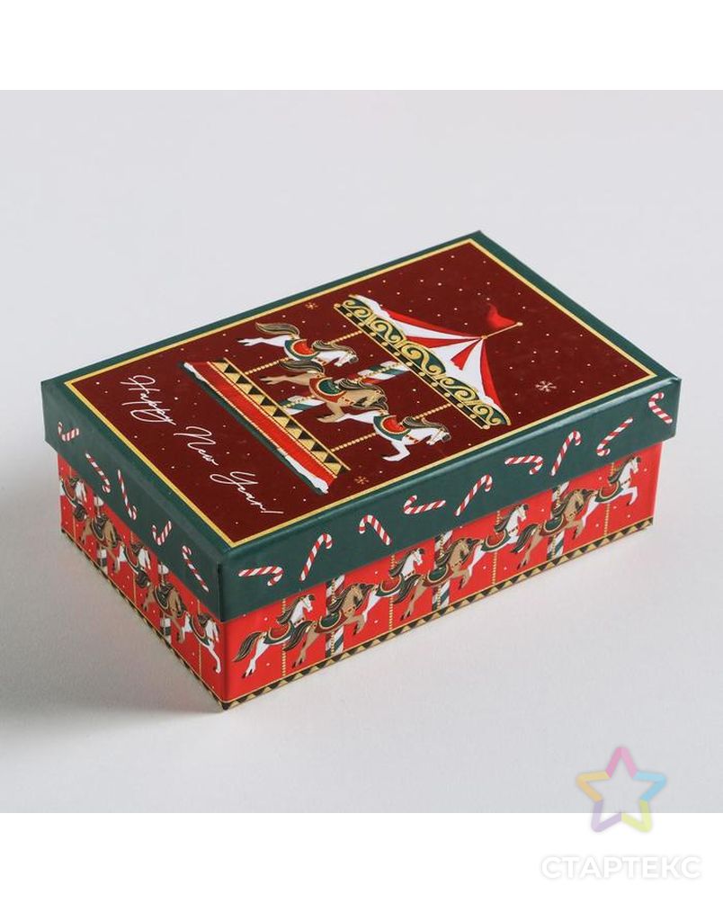 Набор подарочных коробок 10 в 1 «Новогодние истории», 12 × 7 × 4 - 32.5 × 20 × 12.5 см арт. СМЛ-93594-1-СМЛ0005040789 5