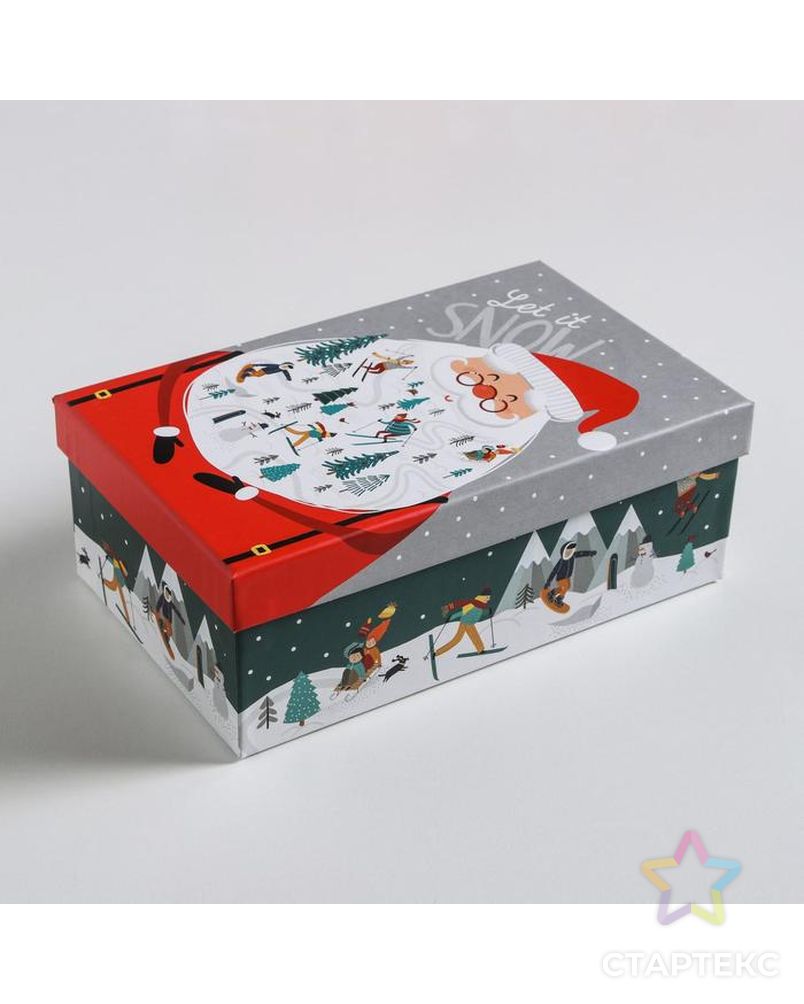 Набор подарочных коробок 10 в 1 «Новогодние истории», 12 × 7 × 4 - 32.5 × 20 × 12.5 см арт. СМЛ-93594-1-СМЛ0005040789 7