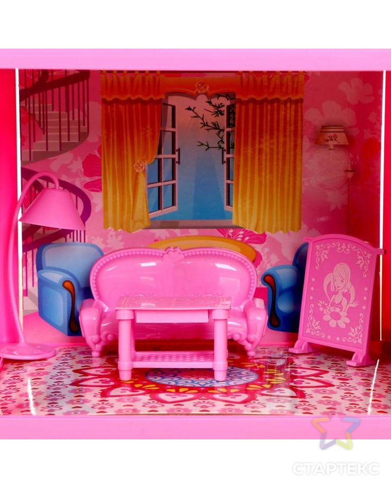 Дом для кукол "Коттедж" с куклами, с аксессуарами арт. СМЛ-117834-1-СМЛ0005043245 4