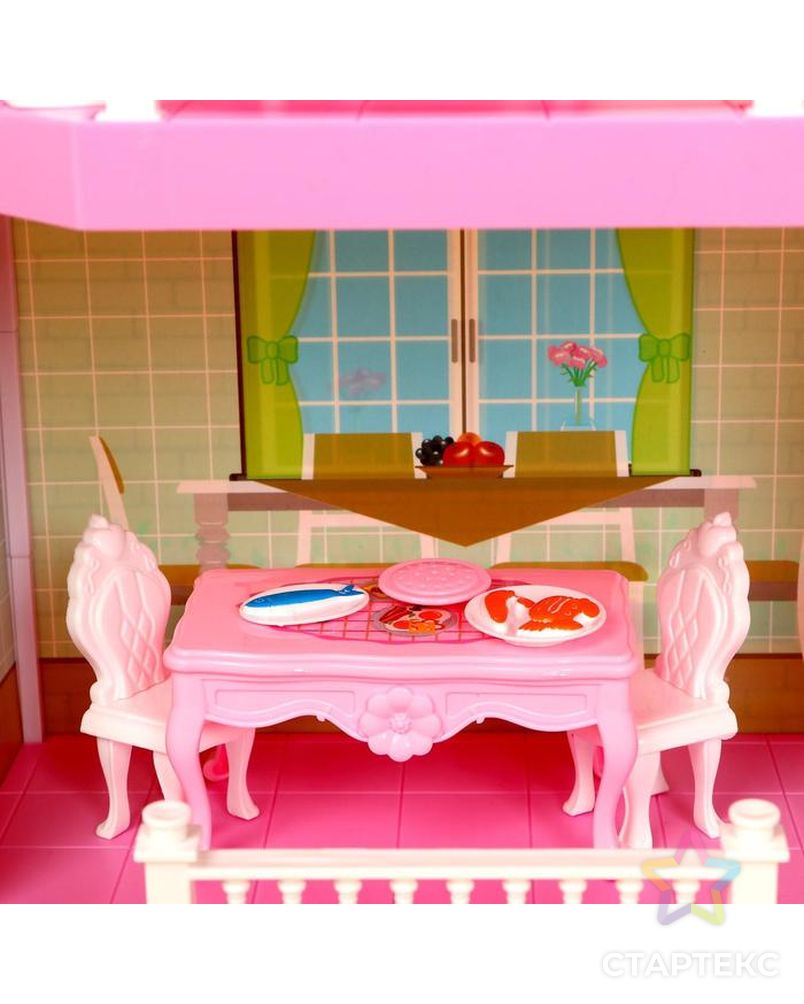 Дом для кукол "Таунхаус" с куклой, с аксессуарами арт. СМЛ-115576-1-СМЛ0005043253