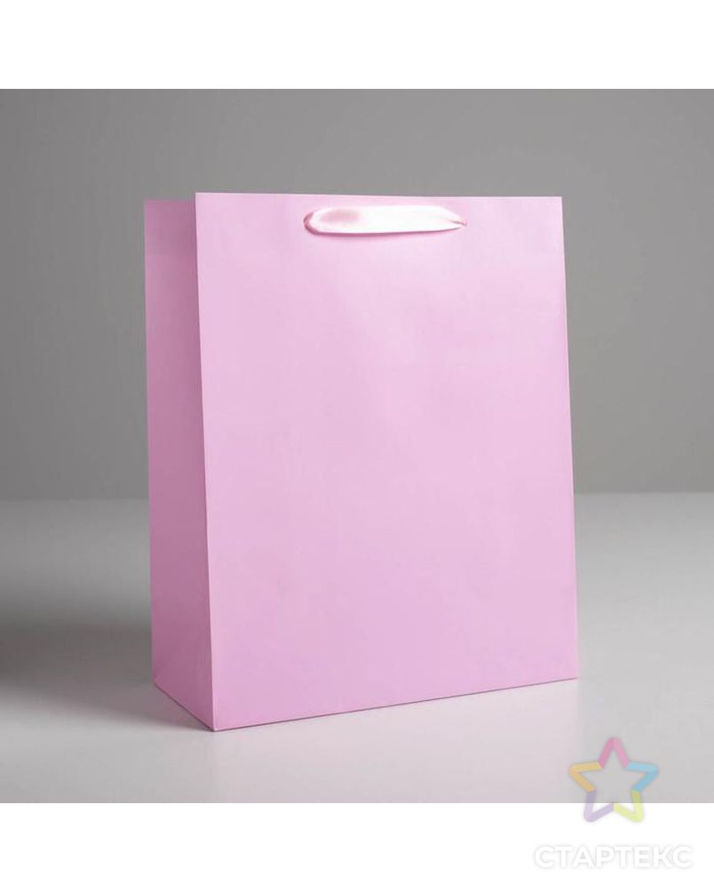 Пакет подарочный «Розовый», 26 х 32 х 12  см арт. СМЛ-115682-1-СМЛ0005047669 1
