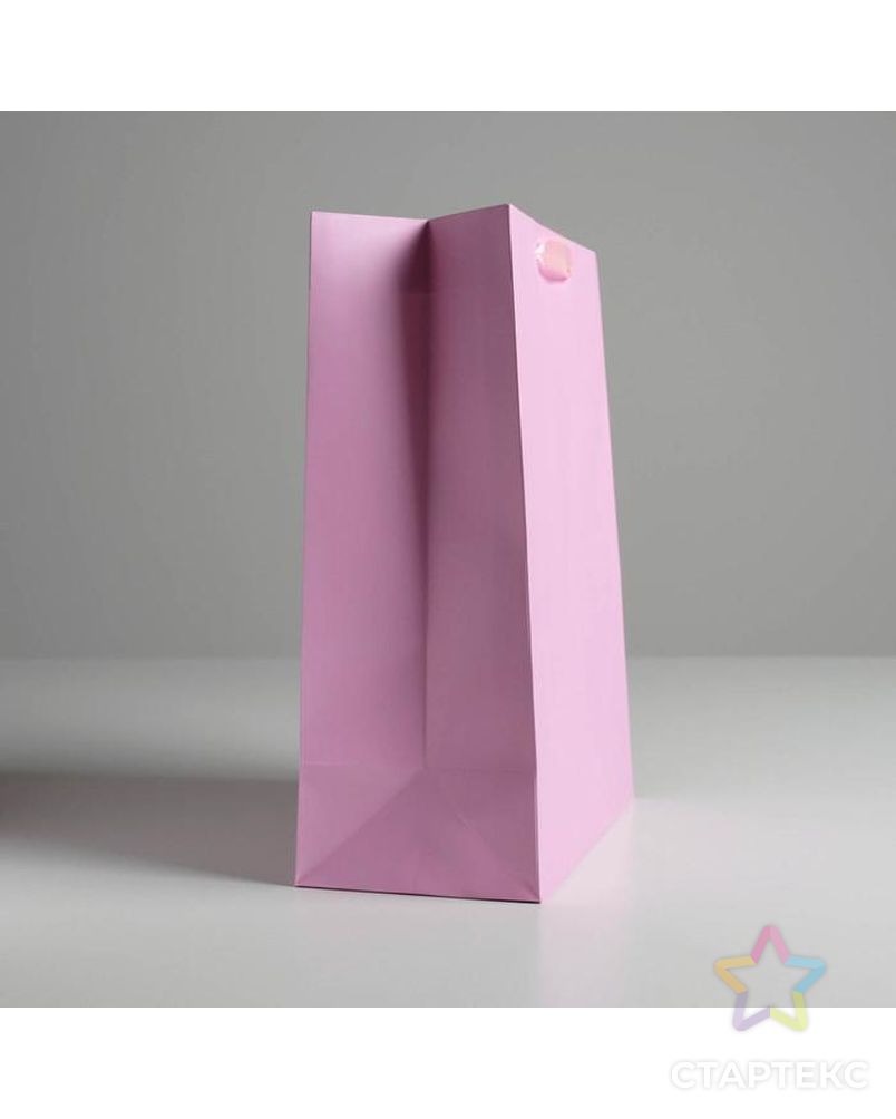 Пакет подарочный «Розовый», 26 х 32 х 12  см арт. СМЛ-115682-1-СМЛ0005047669 2
