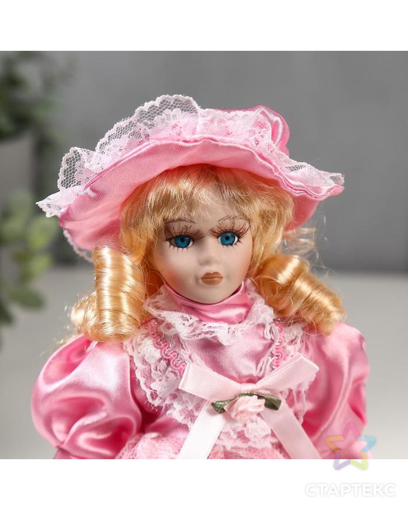 Кукла коллекционная керамика "Малышка Майя в розовом платье" 20 см арт. СМЛ-137565-1-СМЛ0005053241 5