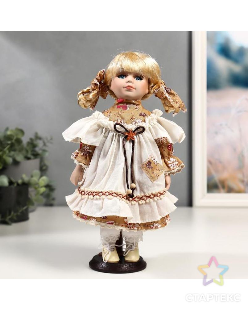 Кукла коллекционная керамика "Соня в сарафанчике" 30 см арт. СМЛ-137567-1-СМЛ0005053245 1