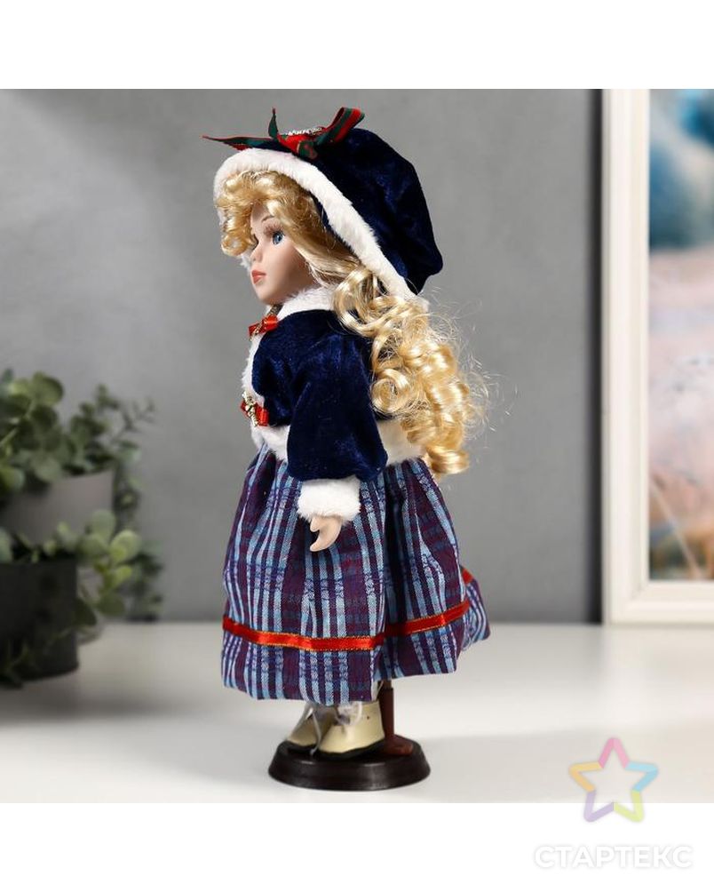 Кукла коллекционная керамика "Снежа в синем наряде" 30 см арт. СМЛ-137569-1-СМЛ0005053247 3