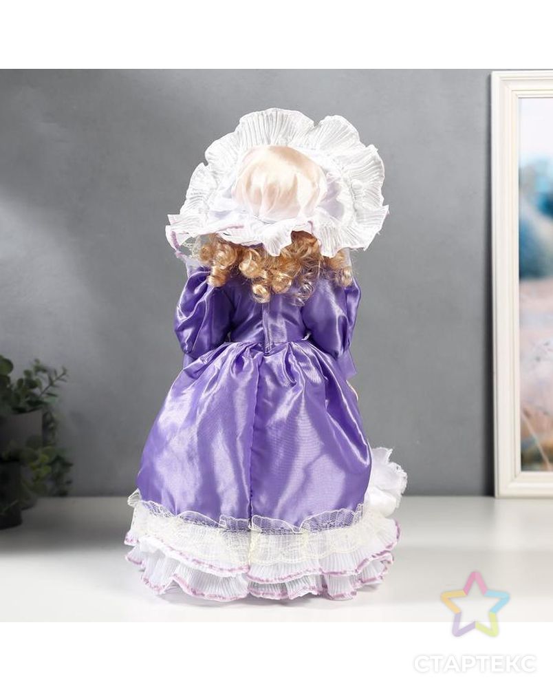 Кукла коллекционная керамика "Мария в сиреневом платье" 40 см арт. СМЛ-137577-1-СМЛ0005053257 4