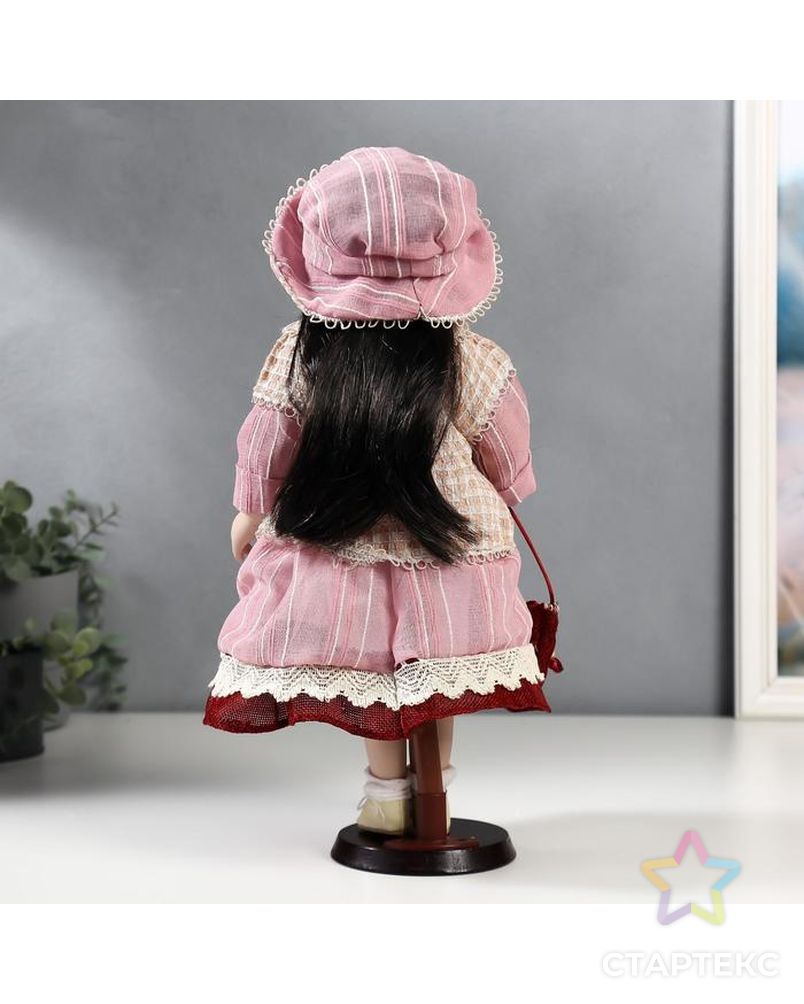 Кукла коллекционная керамика "Машенька в розовом платье и бежевой накидке" 40 см арт. СМЛ-137580-1-СМЛ0005053264 4