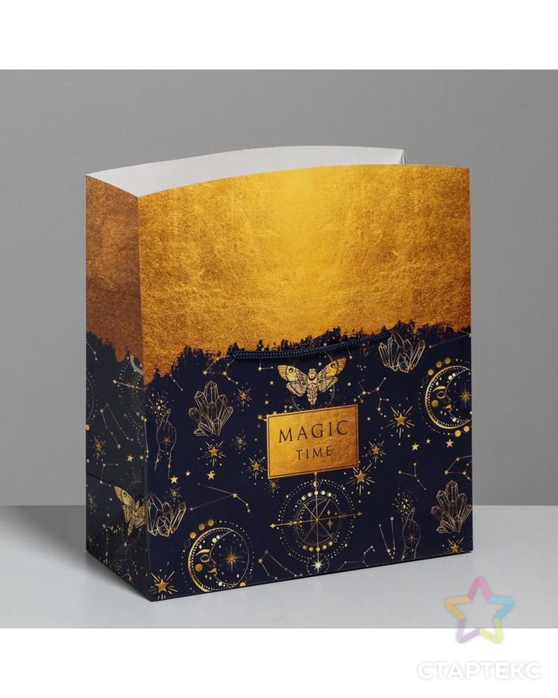Пакет—коробка Magic time, 23 × 18 × 11 см арт. СМЛ-91349-1-СМЛ0005053591 2