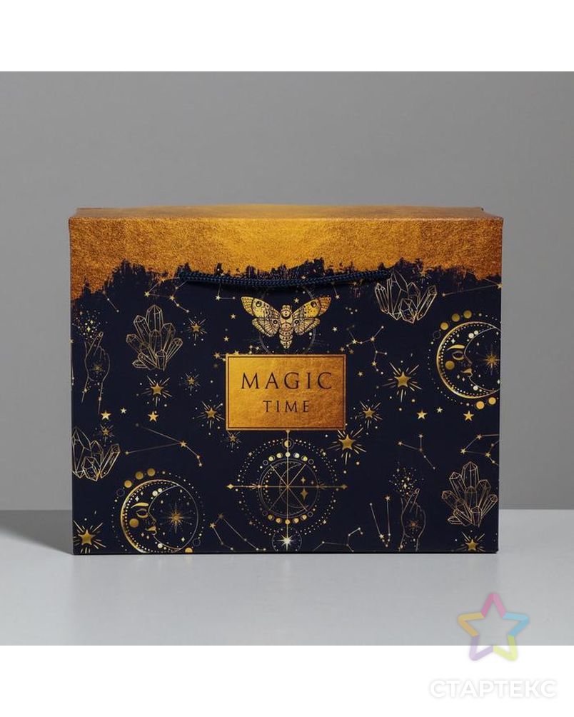 Пакет—коробка Magic time, 23 × 18 × 11 см арт. СМЛ-91349-1-СМЛ0005053591 3