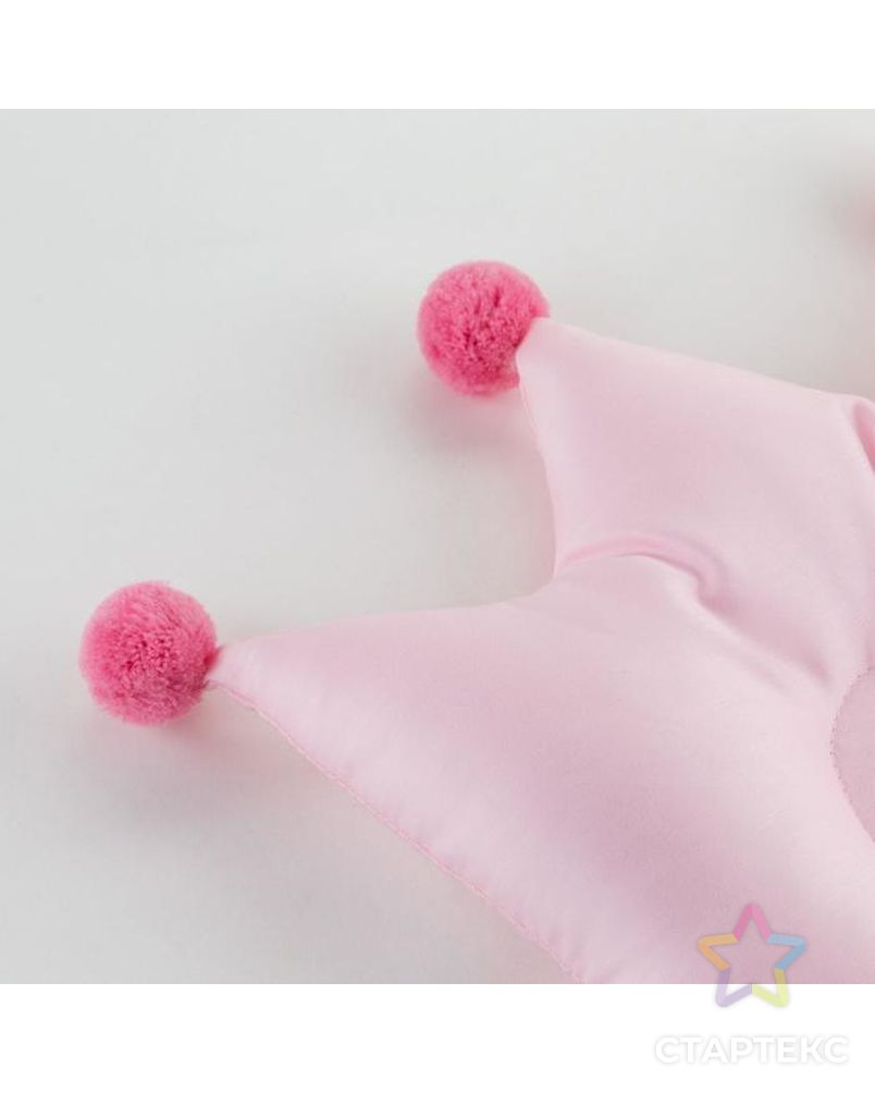 Подушка детская Крошка Я "Корона" 32х25 см, цв. розовый арт. СМЛ-36609-1-СМЛ0005054062