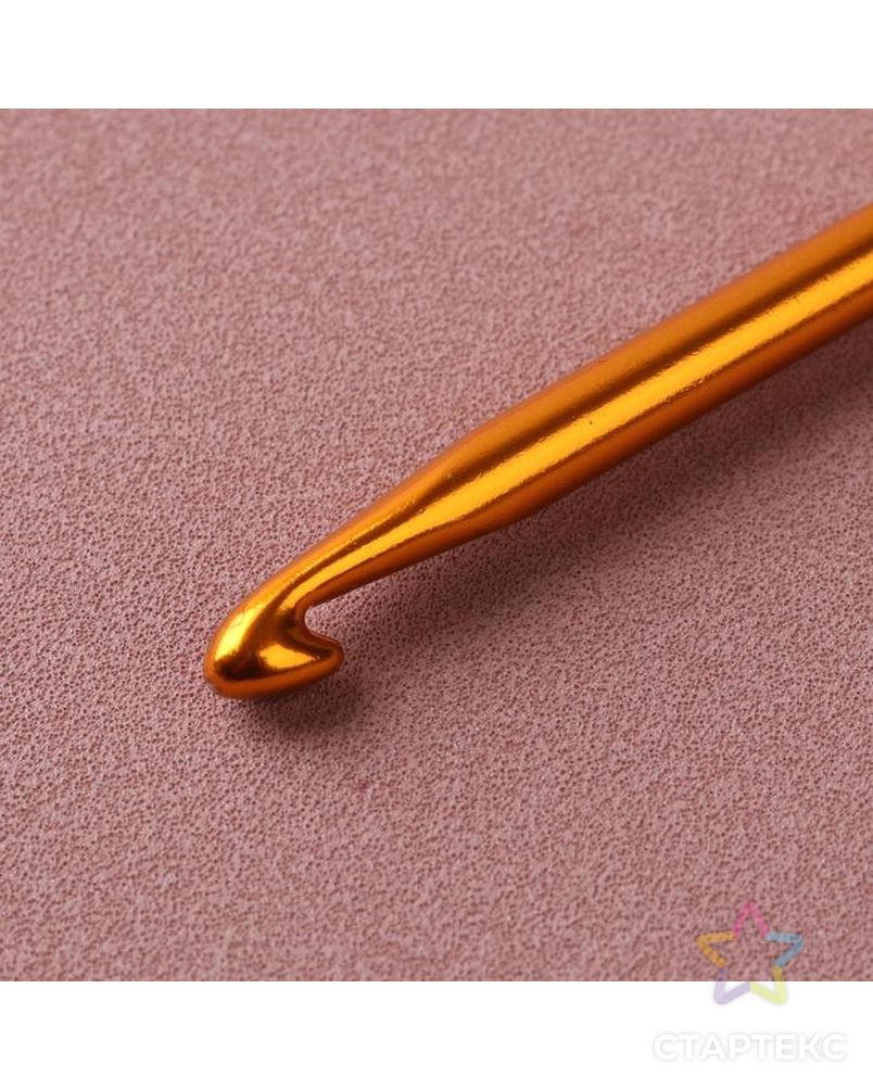 Крючок для вязания, двухсторонний, d=6/7 мм, 13см, цв.золотой арт. СМЛ-40469-1-СМЛ0005054432 2
