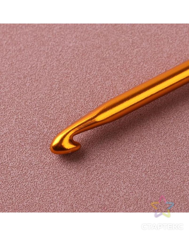 Крючок для вязания, двухсторонний, d=6/7 мм, 13см, цв.золотой арт. СМЛ-40469-1-СМЛ0005054432 3