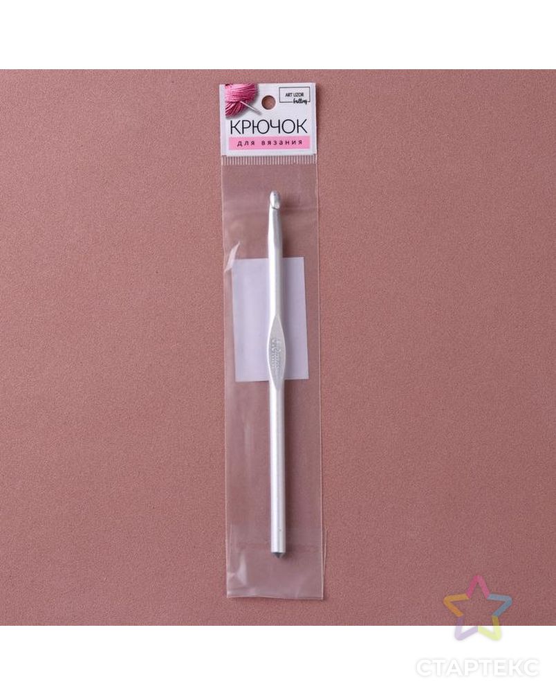 Крючок для вязания, с тефлоновым покрытием, d = 8 мм, 15 см арт. СМЛ-40470-4-СМЛ0005054436 3