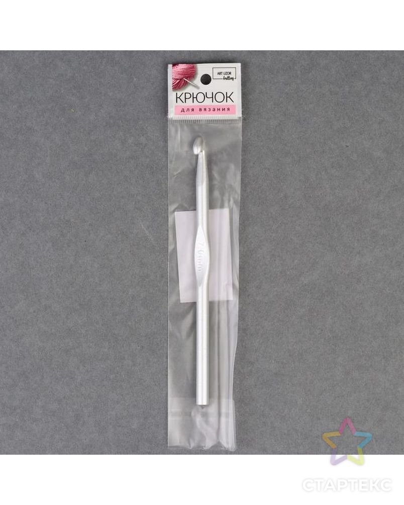 Крючок для вязания, с тефлоновым покрытием, d = 7 мм, 15 см арт. СМЛ-39106-1-СМЛ0005054437 4