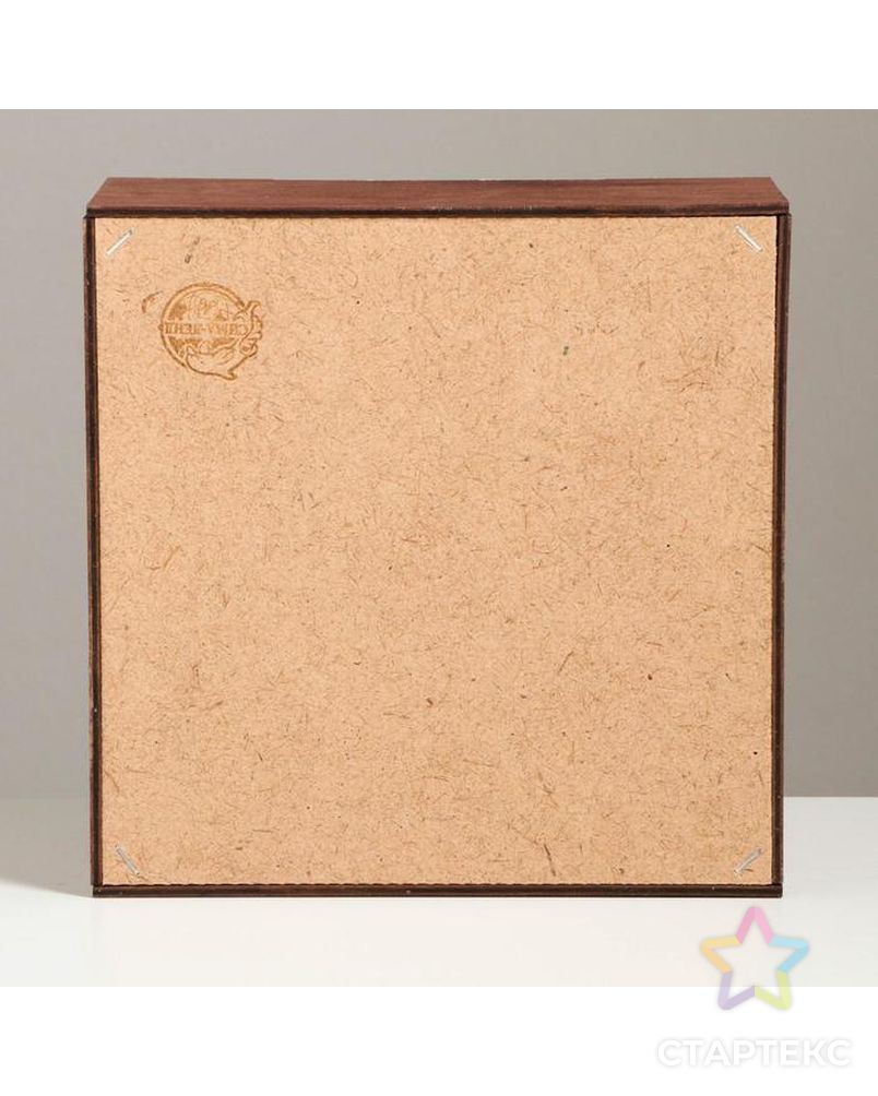 Ящик деревянный New year present, 20 × 20 × 10 см арт. СМЛ-90129-1-СМЛ0005054581 5