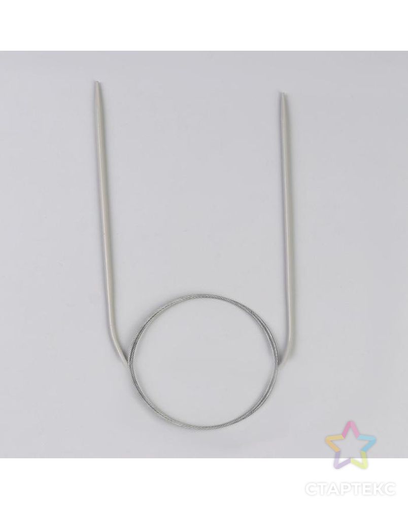 Спицы для вязания, круговые, с тефлоновым покрытием, с металлической леской, d = 3,5 мм, 14/80 см арт. СМЛ-101974-5-СМЛ0005058687 3
