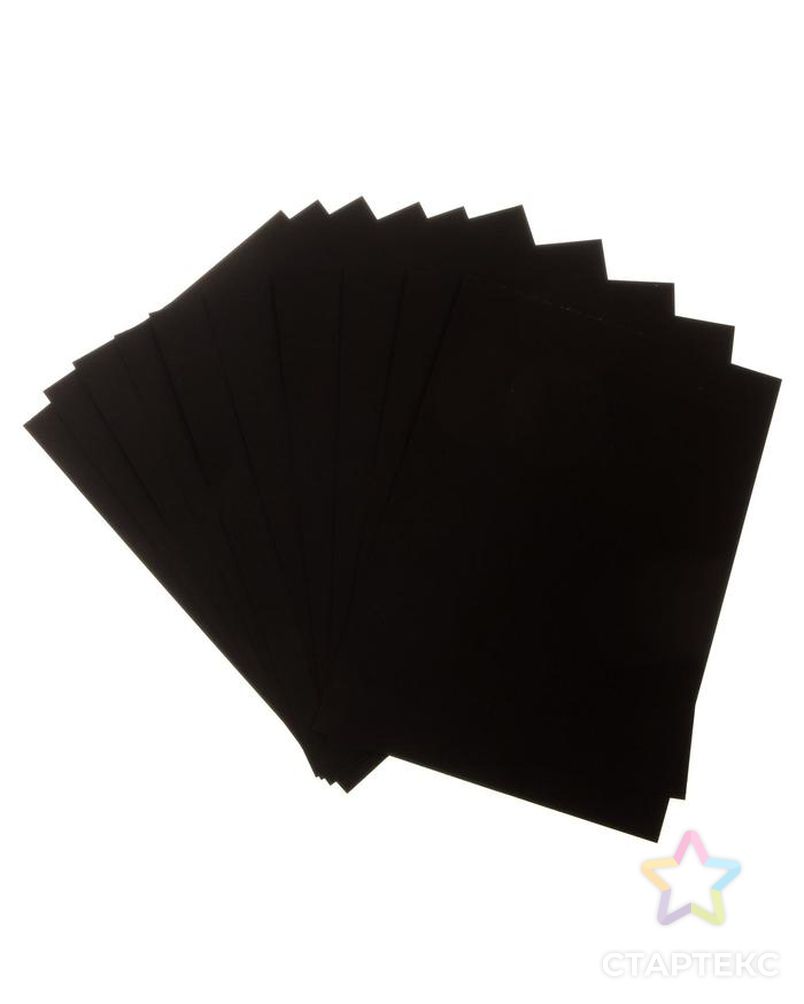Бумага для пастели набор, А4, deVENTE, 10 листов, 160 г/м², чёрная, в пакете арт. СМЛ-194889-1-СМЛ0005058741 3