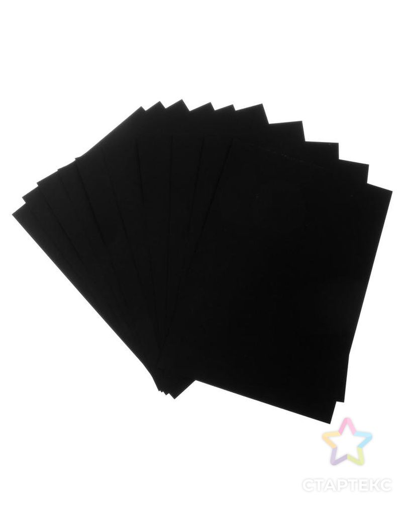 Бумага для пастели набор, А5, deVENTE, 10 листов, 120 г/м², чёрная, в пакете арт. СМЛ-190256-1-СМЛ0005058742 3