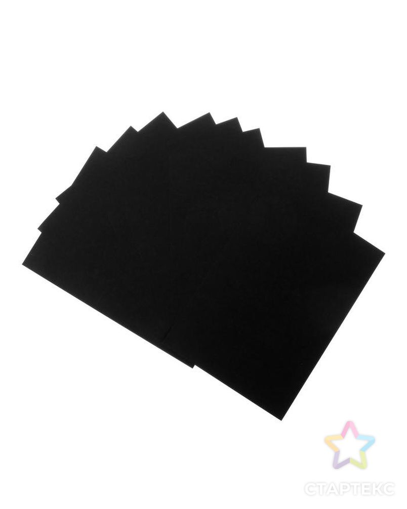 Бумага для пастели набор, А5, deVENTE, 10 листов, 160 г/м², чёрная, в пакете арт. СМЛ-221953-1-СМЛ0005058743 3