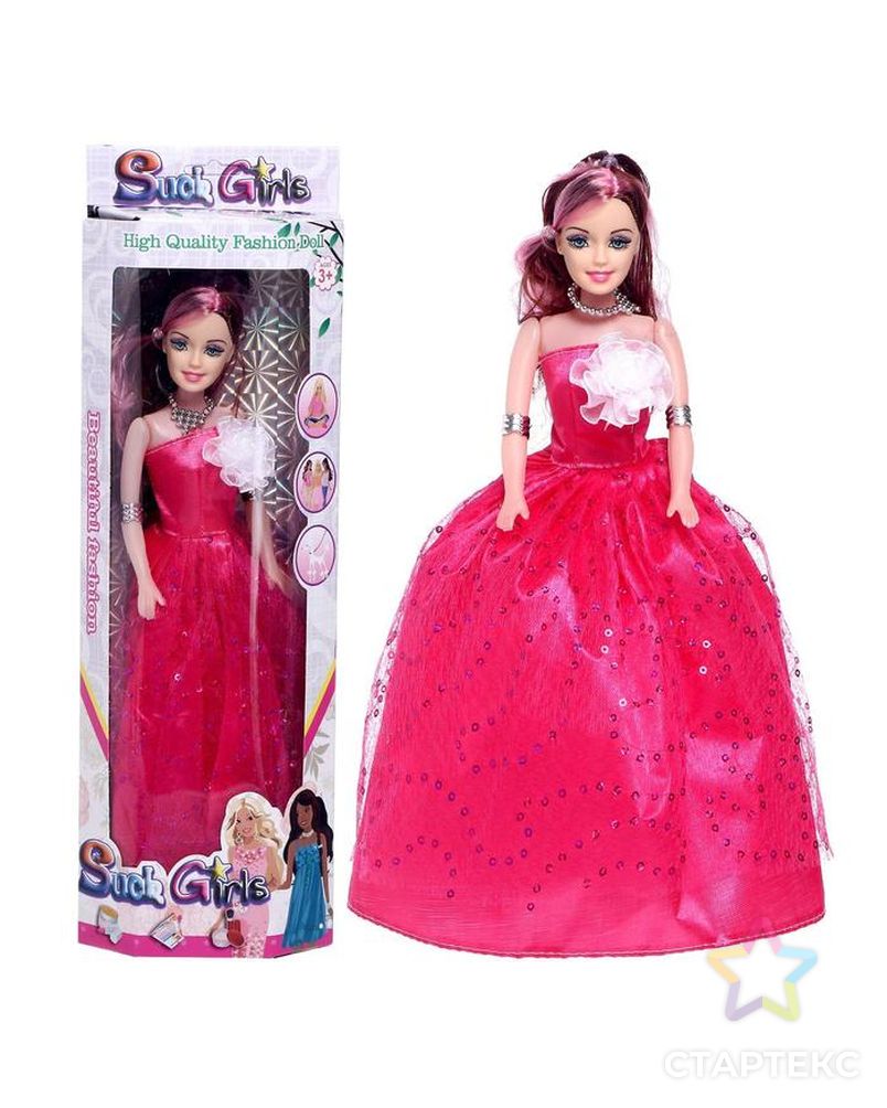 Кукла модель "Анна" в платье, МИКС арт. СМЛ-135987-1-СМЛ0005066301 1
