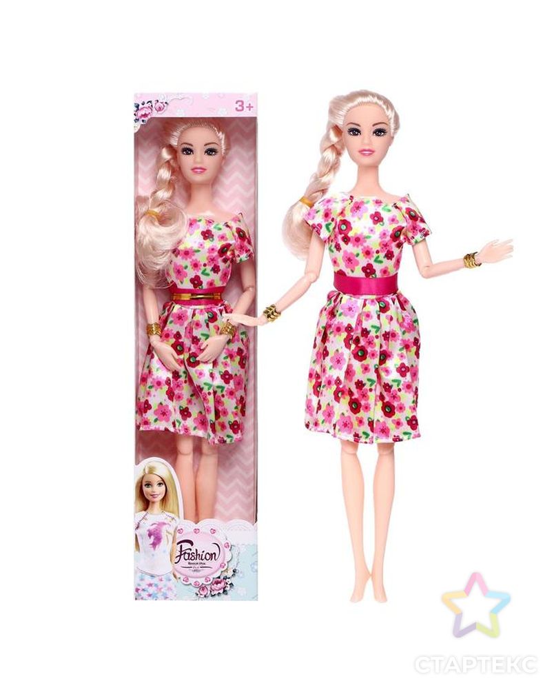 Кукла модель шарнирная "Анна" в платье, МИКС арт. СМЛ-135988-1-СМЛ0005066302 1