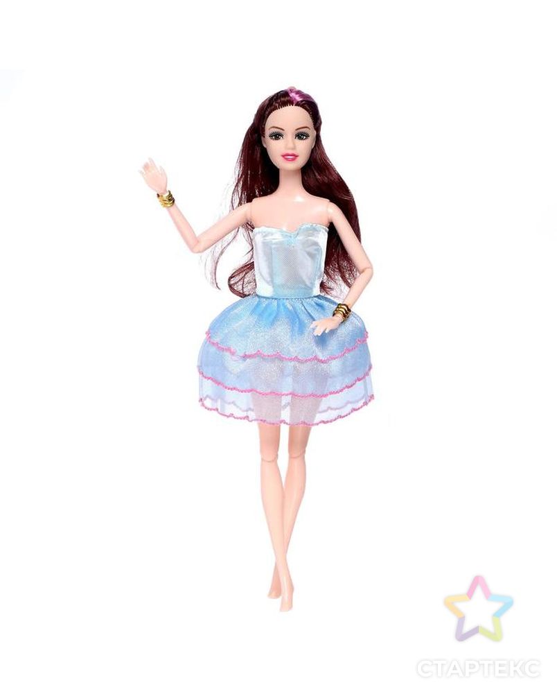 Кукла модель шарнирная "Анна" в платье, МИКС арт. СМЛ-135988-1-СМЛ0005066302 4