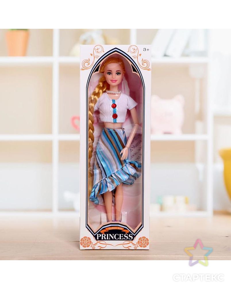 Кукла модель шарнирная "Оля" в платье, МИКС арт. СМЛ-128126-1-СМЛ0005066322 1